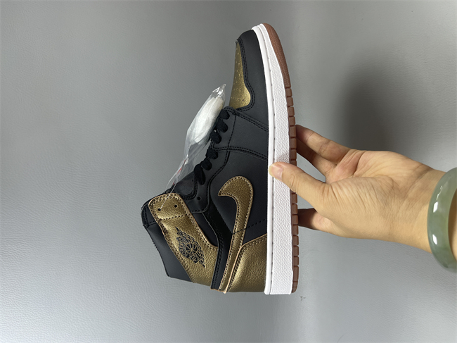 Women Running Weapon Air Jordan 1 Black/Gold Shoes 506 Women Running Weapon Air Jordan 1 Black/Gold Shoes 506